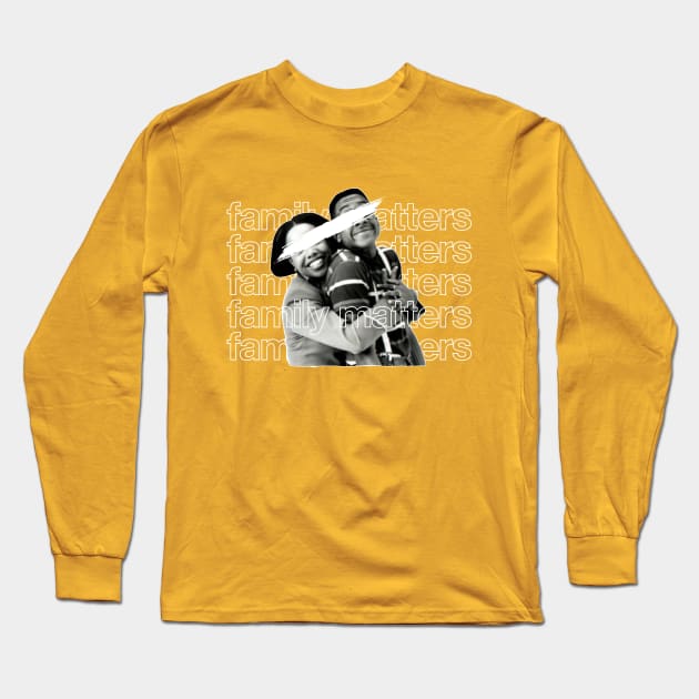 Family Matters - Laura Winslow & Steve Urkel | 90s Tv Sitcom Long Sleeve T-Shirt by coinsandconnections